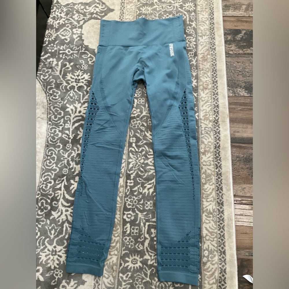 Gymshark Teal Seamless Leggings Small